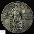 1925 Standing Liberty Silver Quarter 25C - Cleaned