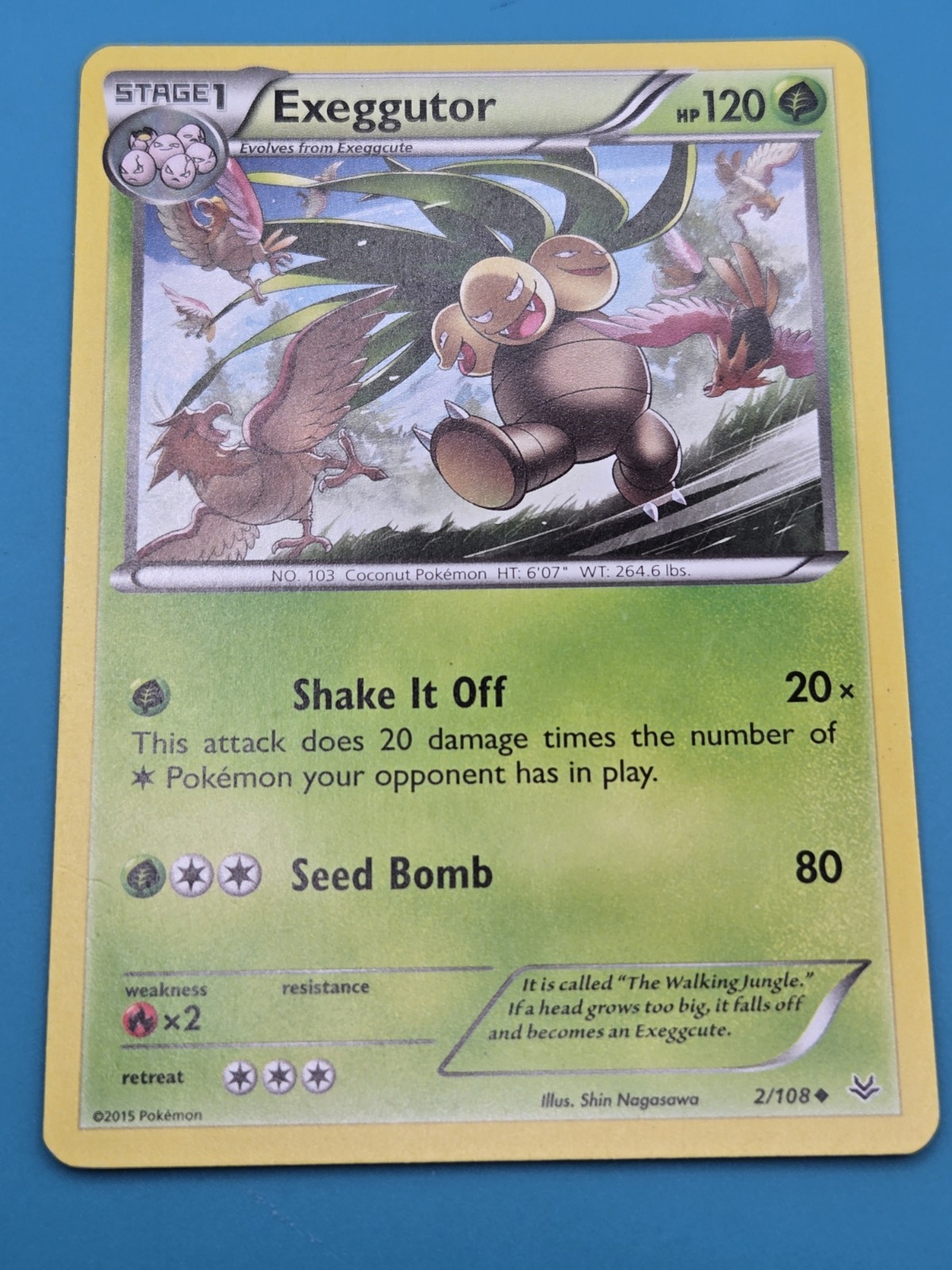 Exeggutor 2/108 XY - Roaring Skies Uncommon Normal Pokemon TCG MP