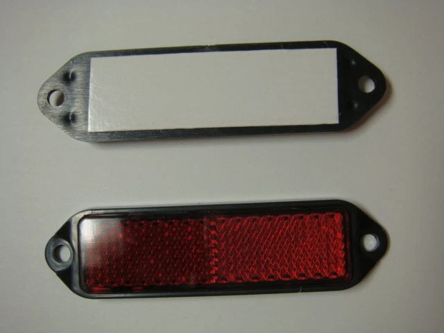 10pc Red Reflector Marker Truck Car Trailer Reflector Caravan Self Adhesive - image 4 of 4