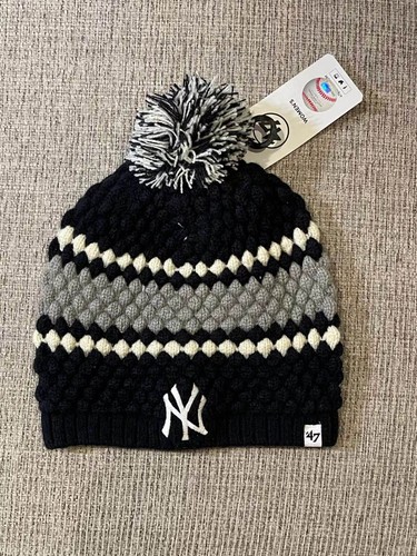 47 New York Yankees Baseball MLB Leslie Beanie Knit Cap Hat OSFA(B-LSLIE17AC-NY) - Picture 2 of 3