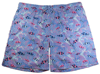 Peter Millar Seaside Collection Swimwear Fish Reef Swim Trunks XXL 2XL NWOT NEW