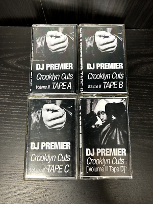 DJ PREMIER CROOKLYN CUTZ VOL 3 TAPE A B C D 4 MIXTAPE TAPE KINGZ CASSETTE SET DJ PREMIER CROOKLYN CUTZ VOL 3 TAPE A B C D 4 MIXTAPE TAPE KINGZ CASSETTE SET