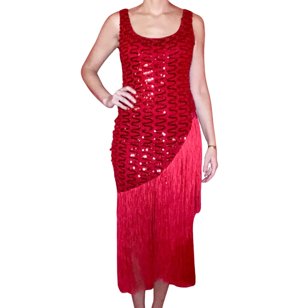 bodycon dress with cut out waist 80s Black Rhinestone Cage Neck Mini Dress main image 1