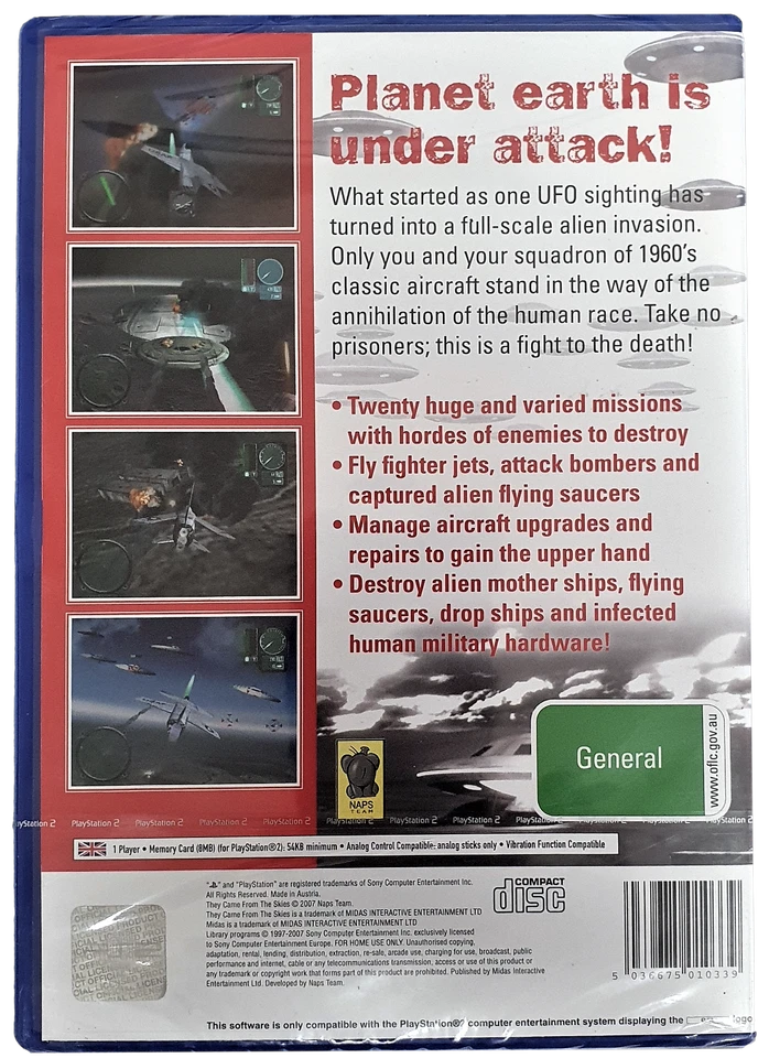 They Came From The Skies PS2 PAL *Sealed* Playstation 2 - Image 3 of 3