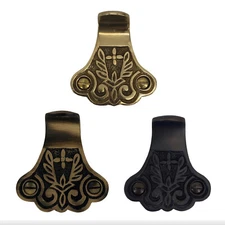 Curly Window Sash Finger Lift in Brass - 3 Finish Choices