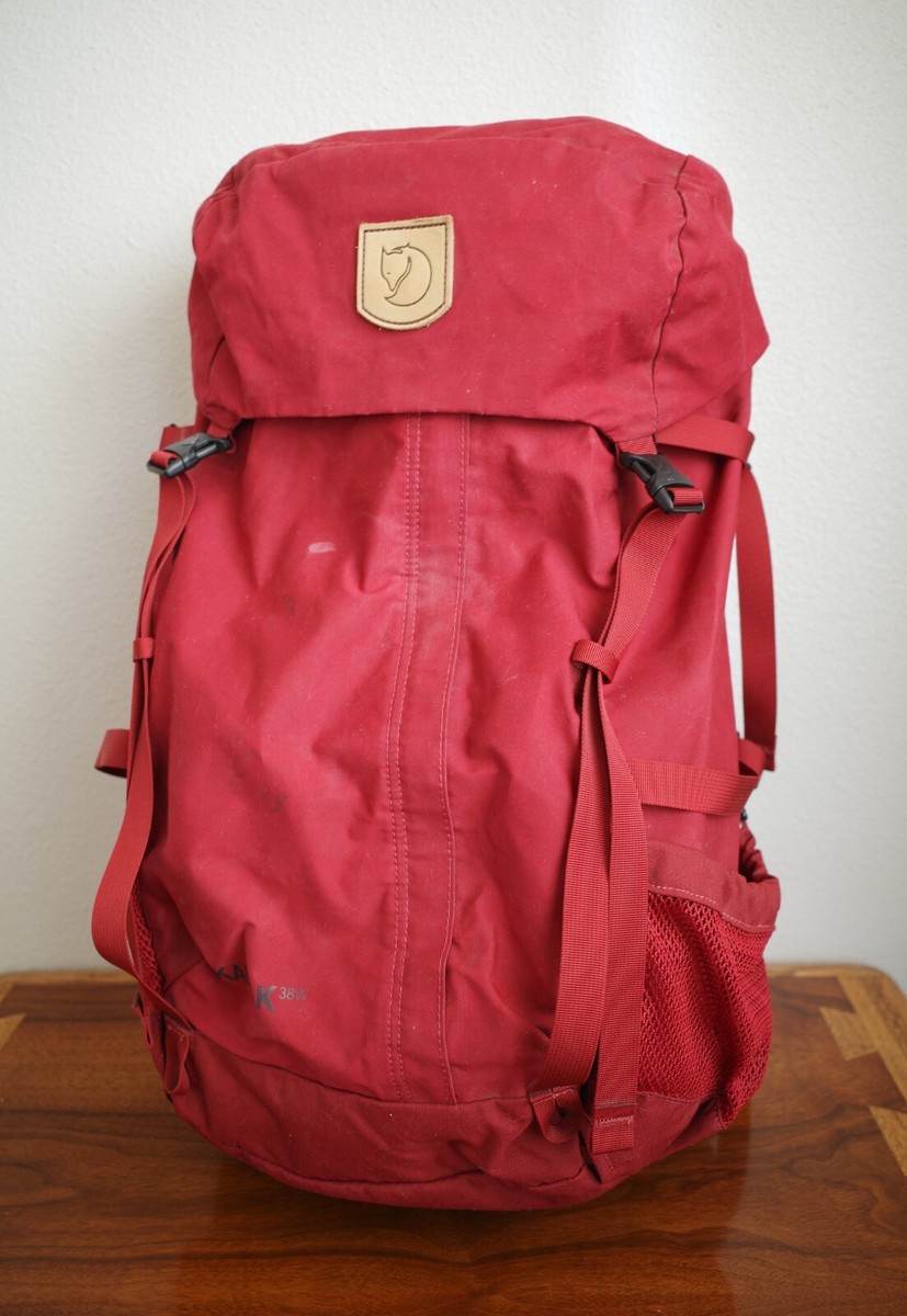 Women's Fjallraven Kaipak 38W Backpack G-1000 Used Outdoor