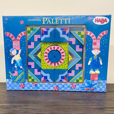 HABA LEGESPIEL PALETTI  2203 Arranging Puzzle Game 36 Wooden Pieces Educational 