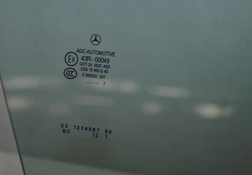Fensterscheibe Mercedes S204 Fenster Seitenscheibe W204 vorne Rechts 43R-00049 - Picture 3 of 4