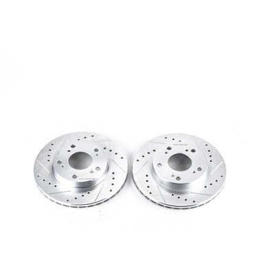 PowerStop Front Evolution Drilled & Slotted Rotors for 02-06 Acura RSX
