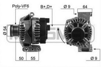 Messmer Lichtmaschine Generator 90A 14V FüR Ford KA 1.2 1.3 Tdci 1.4