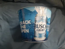 busch light and ultra beer buckets....free shipping....free opener