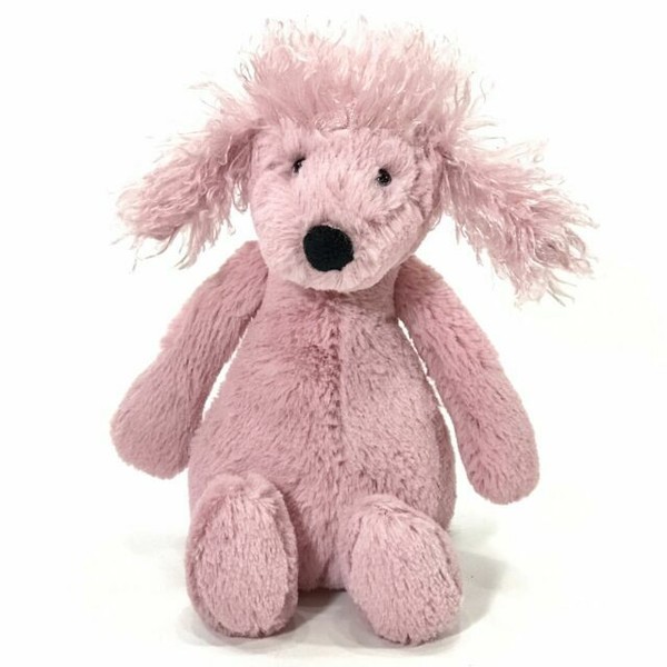 Jellycat Bashful Poodle Pink Mauve Plush Stuffed Animal Dog Puppy Soft Toy 12" for sale online