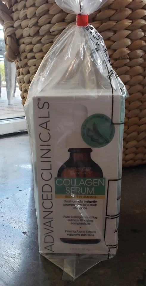 Set of 2 NIB Advanced Clinicals COLLAGEN Serum Instant Plumping  1.75 Fl Oz - Image 2 of 4