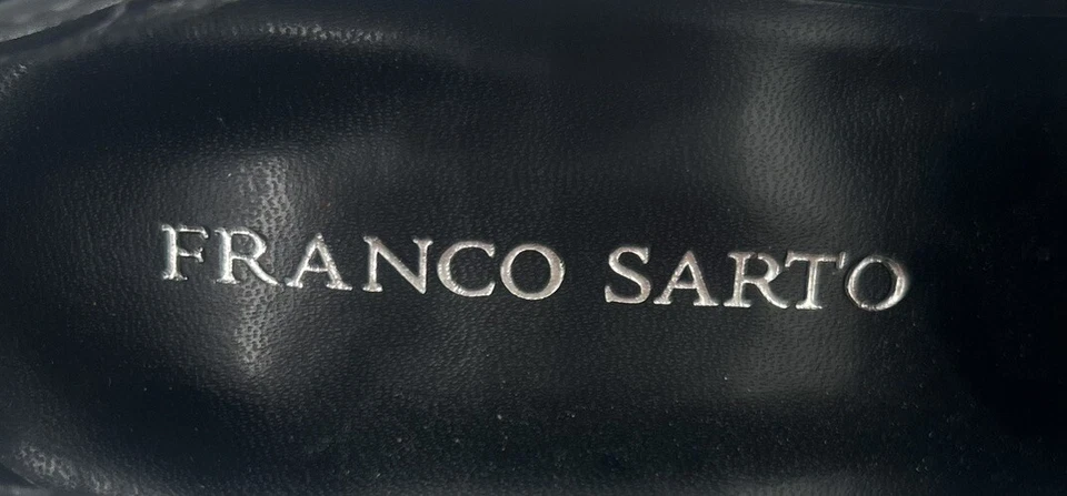 Tacones Franco Sarto para mujer 9 M té negro imitación cocodrilo charol en relieve Foto 4 de 4