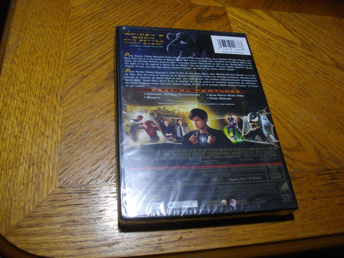 Spider-Man 3 (DVD, 2007, Canadian) for sale online | eBay