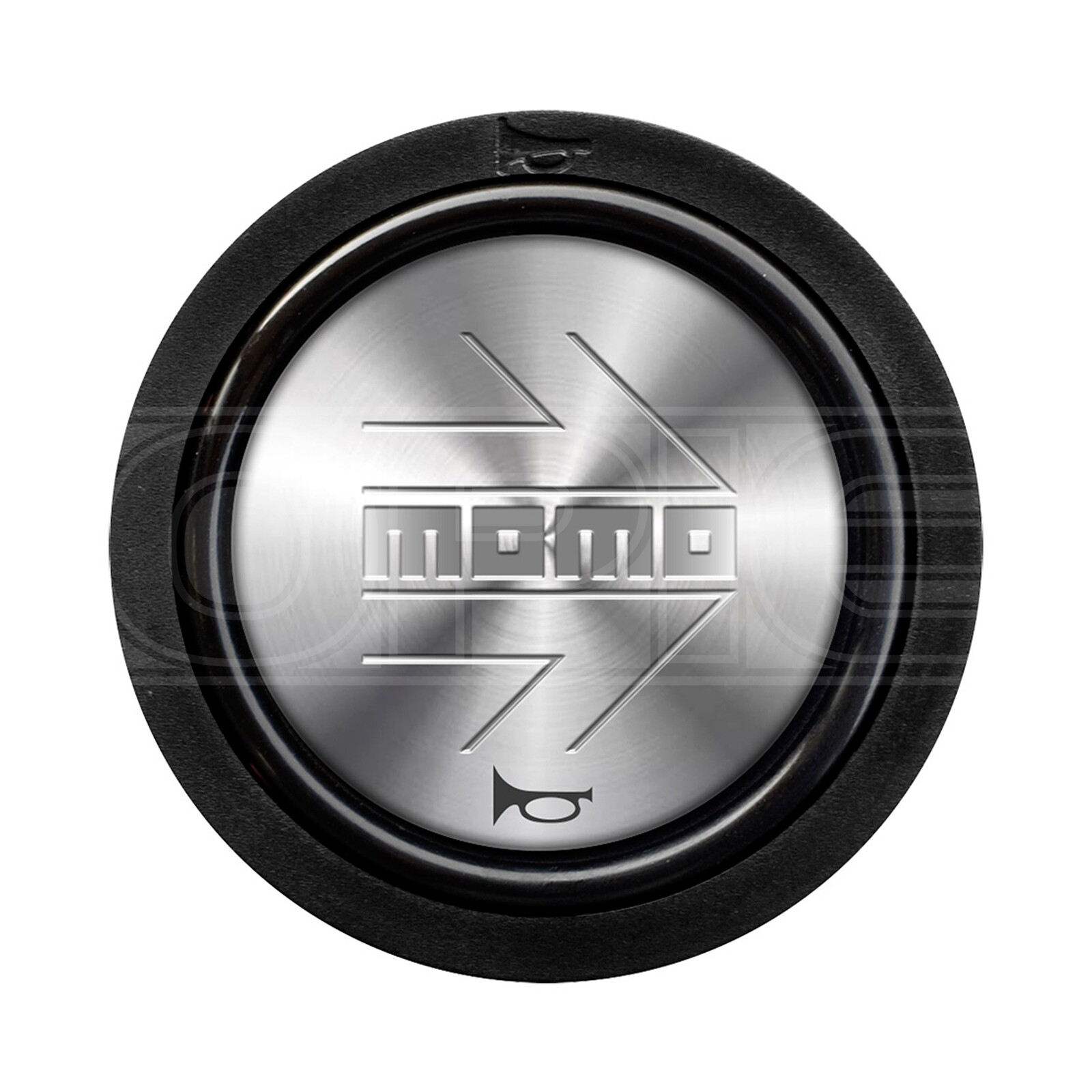 MOMO Arrow 2 Contact Silver & Silver Horn Push Button - Genuine Premium Quality