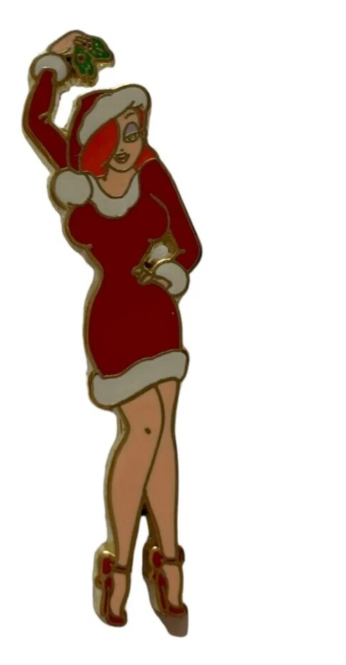 Prendedor Disney Shopping Christmas Mystery Series Jessica Rabbit Muérdago LE 50 Foto 2 de 4