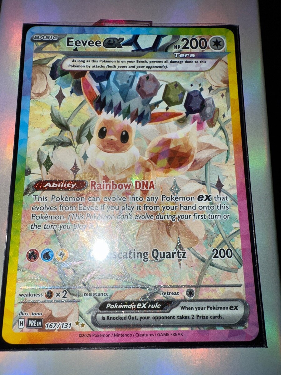 ポケモンカードゲーム Pokemon TCG - Eevee ex 167/131 Sv Eevee ex 167/131 Sv: Prismatic Evolutions Holo | eBay