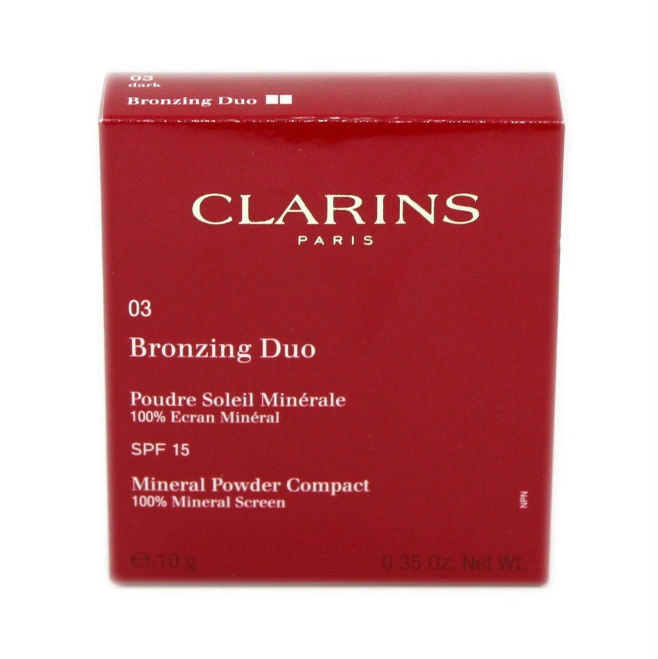 CLARINS BRONZING DUO MINERAL POWDER COMPACT SPF 15 10 G/0.35 OZ. #03 - DARK - Image 2 of 2