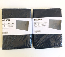 Set 2 Copricuscini IKEA FROSON Duvholmen Cuscino Sedia Blu Scuro H-421
