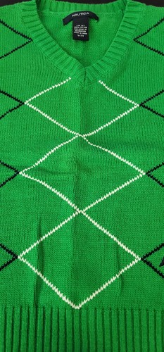⚡️ EUC Boys Nautica Green Sweater Knit Vest, size L (7) - Picture 5 of 9