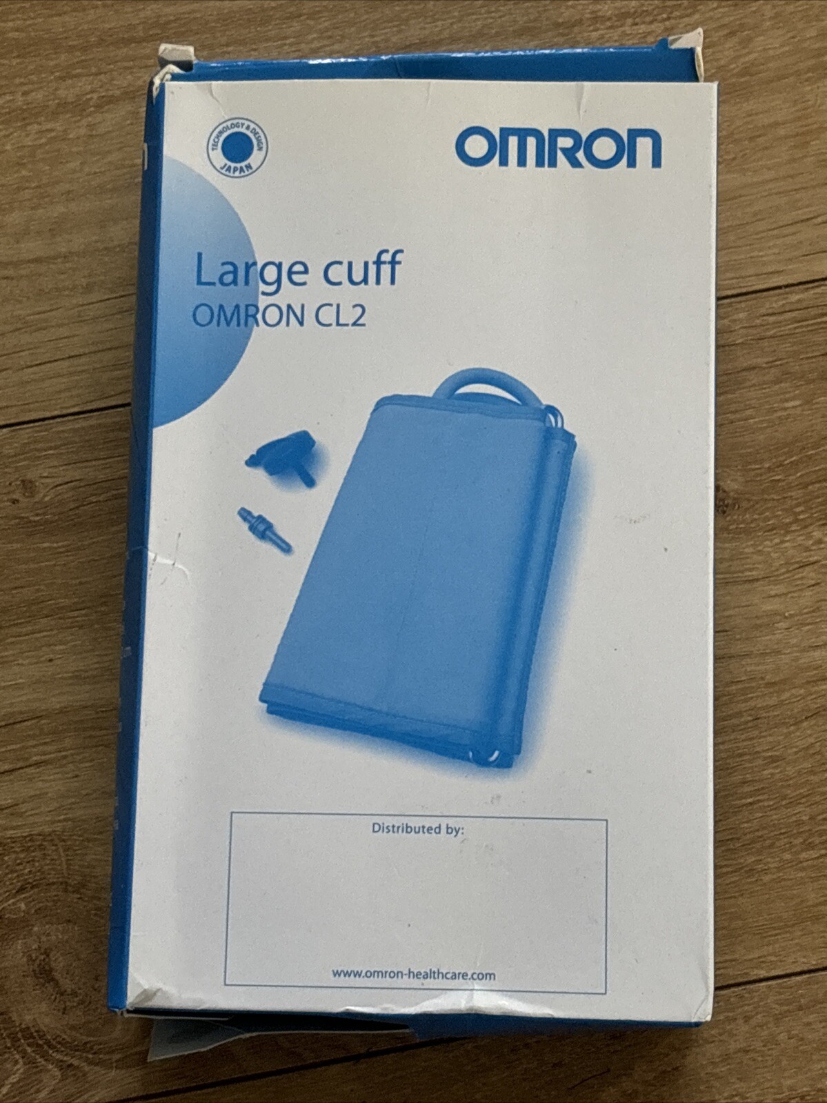 Large Cuff for Omron Blood Pressure Monitor Box Slightly Damaged