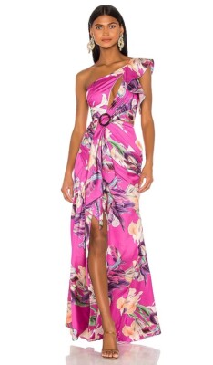 pink patbo dress MYRA KNIT MAXI DRESS XS / Pink