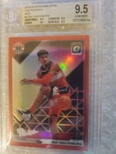 BGS TRUE 9.5 2019-20 Rui Hachimura Donruss Optic The Rookies RC Red Prizm #/99 