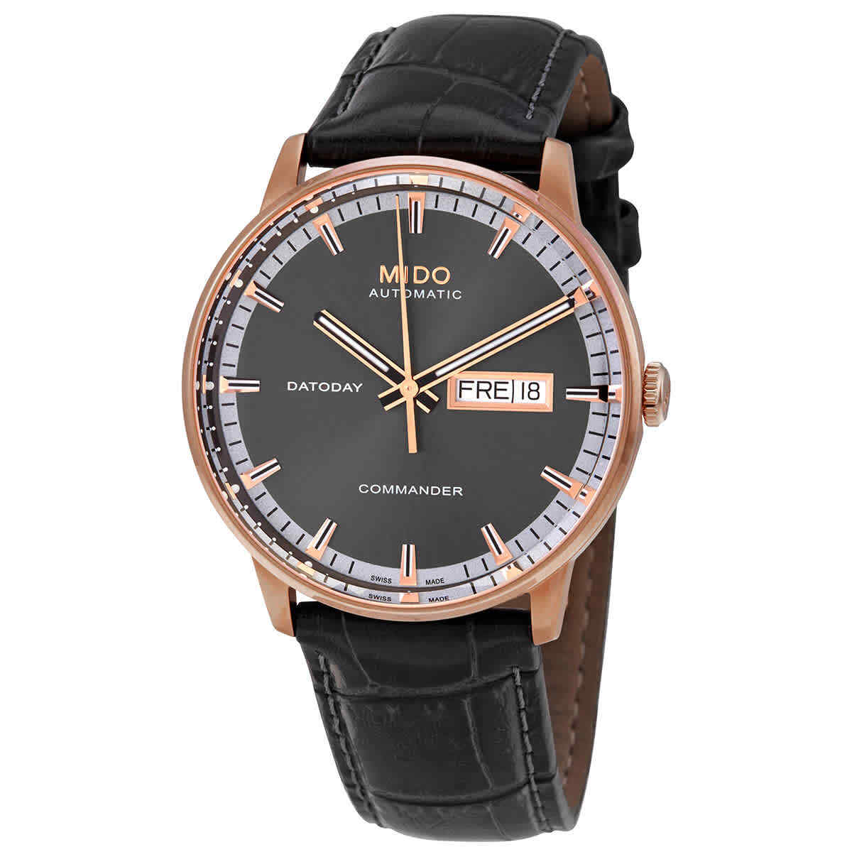 Мужские часы Mido Commander II с автоматическим антрацитовым циферблатом M016.430.36.061.80
