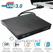 Combo de Quemador de disco Lector De DVD CD USB 3.0 Externo Para Laptop PC
