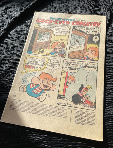 Sugar Spike 1971 No 95 Vintage Comic Book Missing Covers
