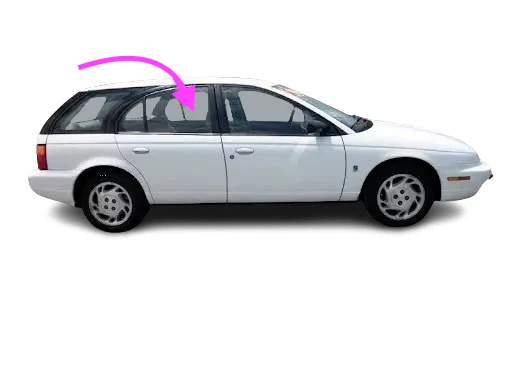 Fits: 1996-2000 Saturn SL1,SL2 Sedan& SW1 SW2 Wagon Rear Right Door Window Glass - Image 2 of 4