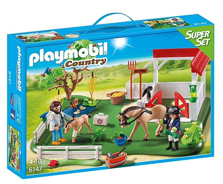 Playmobil 6147 Country Horse Paddock Veterinarian Vet Pony NEW