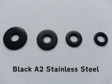A2 BLACK Stainless Steel M5 Penny/Mudguard/Repair Washers