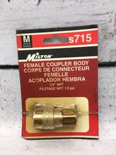 Milton M Style Coupler 1/4 Female NPT Brass B...