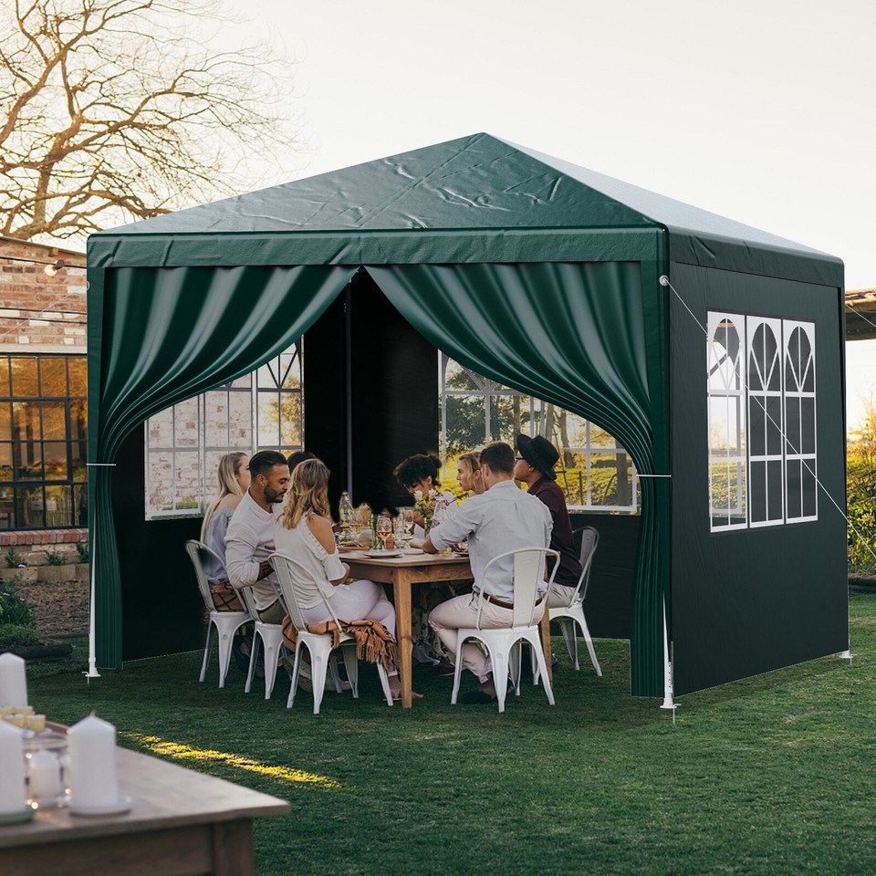 Pavillon 3x3/3x4/3x6 m Wasserdicht Abnehmbar Partyzelt Gartenzelt UV