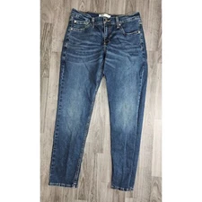 Signature Gold By Levi Strauss Womens Size 29 Slim Whiskered Denim Blue Jeans