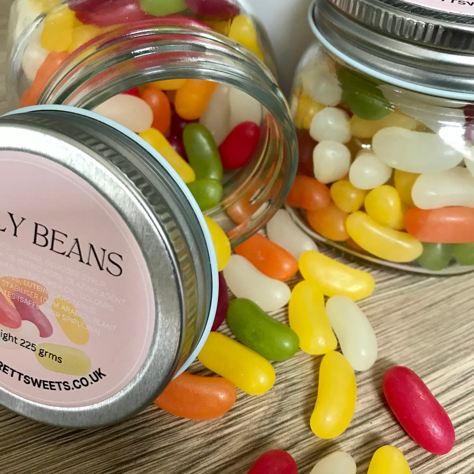 Jelly Beans in glass jar suitable for vegans eBay