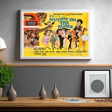 Mutiny on The Buses 1972 Reg Varney Classic Comedy Film Poster Ready To Frame A3