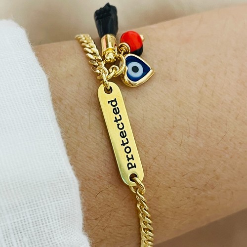 Azabache Armband, Bösewicht Armband, natürliche Jet Hand, personalisiertes Armband - Bild 5 von 13