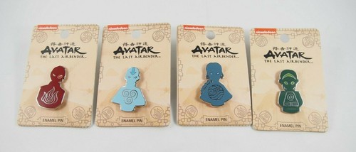 Avatar The Last Airbender Aang Blue Air Tribe Symbol Silhouette Enamel Pin New - Picture 5 of 5