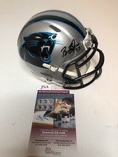 Brian Burns signed Carolina Panthers mini helmet/JSA COA