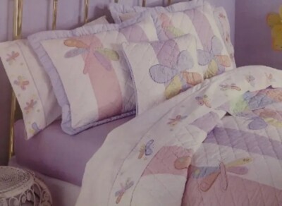3 pc Kids Expression Dragonfly Twin Sheet Set Cotton NIP