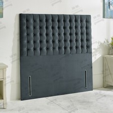 Cube Bed Headboard Tall Deep Buttoned Floor Standing Upholstered Headboard