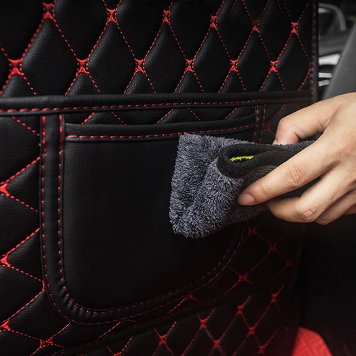 PU Leather Protector Cover Universal Car Seat Back Anti-Kick Pad Mat Accessories - Bild 6 von 13