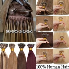 SILICONE Rings Smallest NANO EASY LOOP Ring Beads TIP Remy Human Hair Extensions