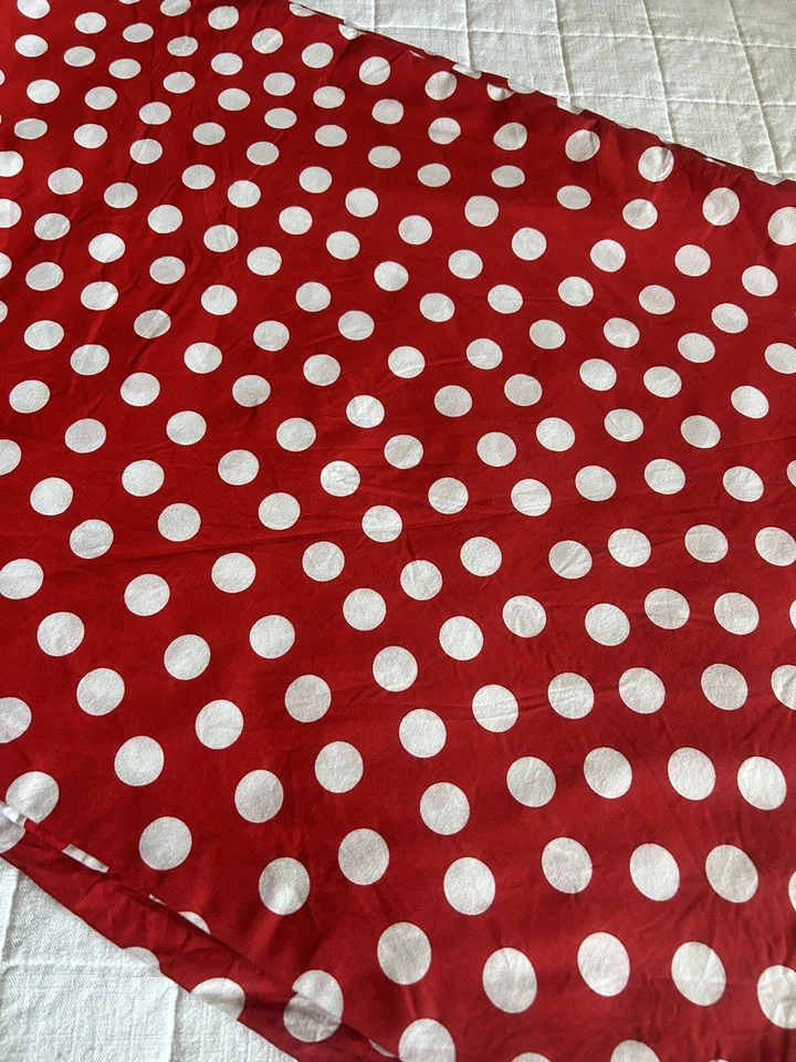 IKEA STENKLOVER Red & White Polka Dot Duvet Cover & Sham TWIN Bed - Image 3 of 4