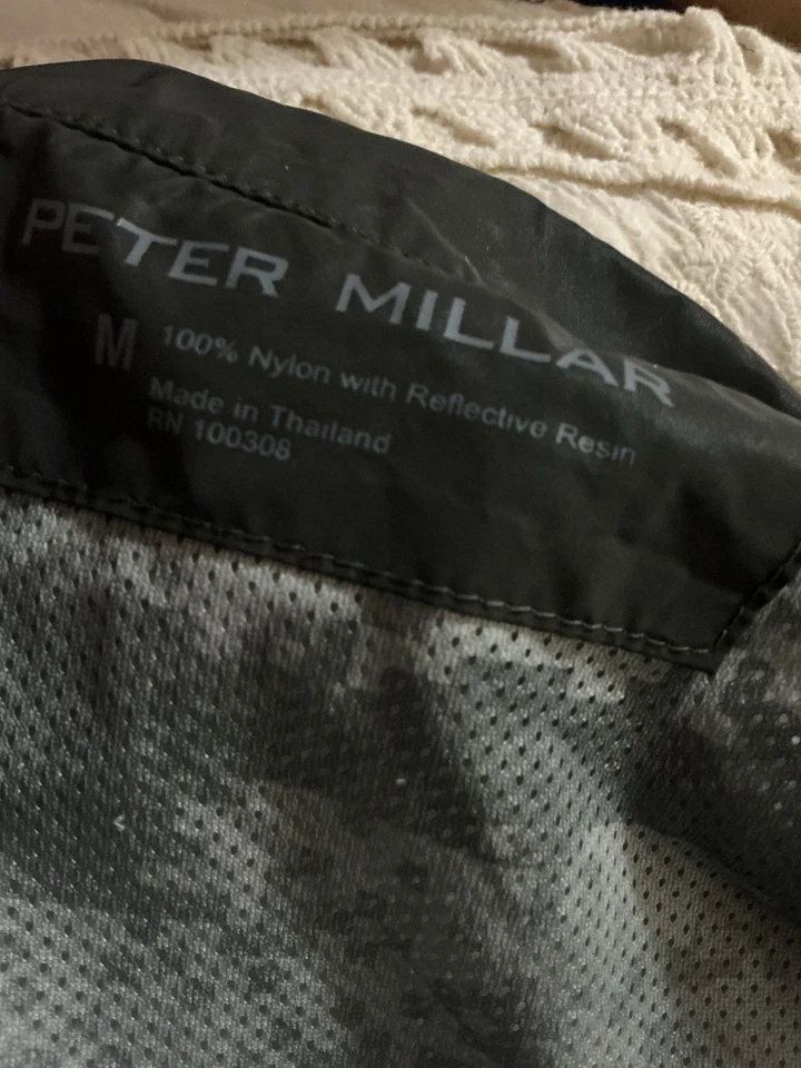 Resina reflectante Peter Millar Best Men cremallera completa mediana negra Foto 3 de 3