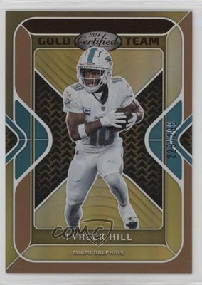 2024 Certified Gold Team Bronze Mirror 229/299 Tyreek Hill #GT-THL 1mr0
