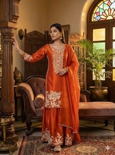 SALWAR KAMEEZ PAKISTANI INDIAN WEDDING PARTY WEAR DRESS BOLLYWOOD SUIT SHARARA